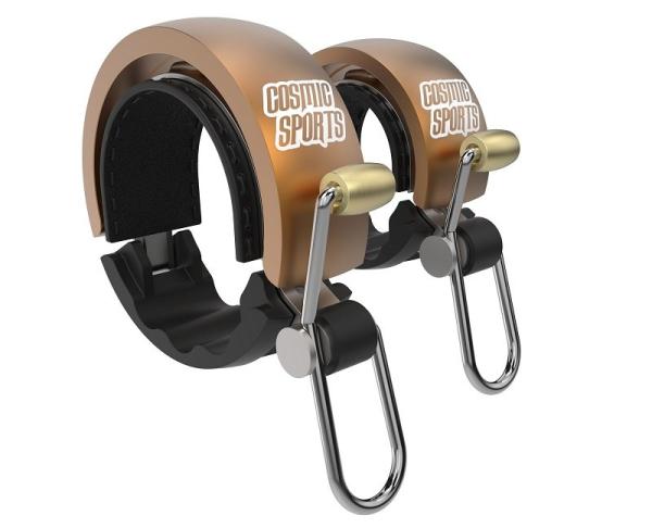 Knog Oi Luxe Small Fahrradklingel, 22.2mm, black/matte bourbon