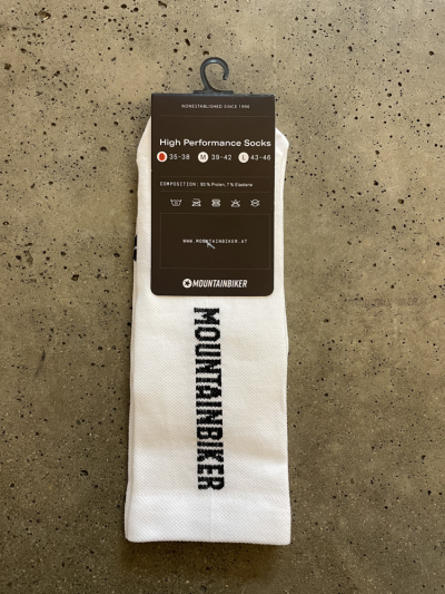 Mountainbiker Socken High Performance weiß S 35-38 Produktbild 1