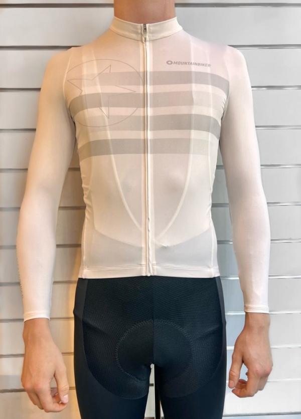 Radtrikot Mountainbiker Classic "Speed LS" dünn beige S