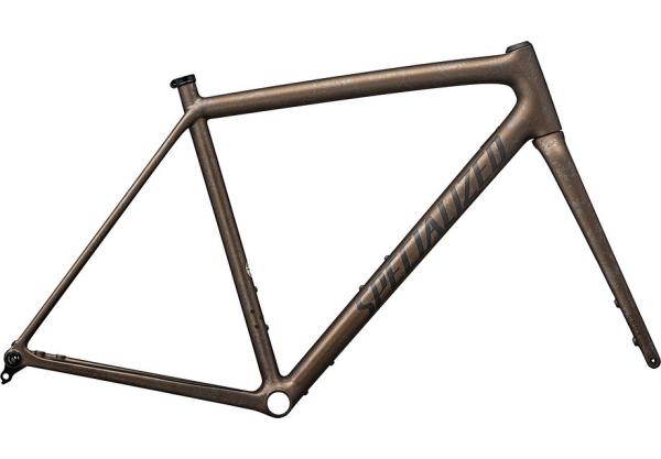 Specialized Crux Frameset - FACT 10r Carbon Burnt Gold Metallic / Black Pearl Dry Impasto / Obsidian 61