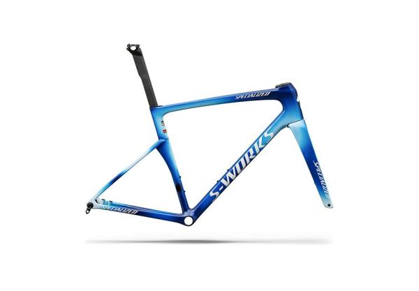 Specialized S-Works Tarmac SL9 Team Replica Frameset - Soudal Quick-Step GLOSS BLUE ONYX / COBALT / MORNING MIST 54