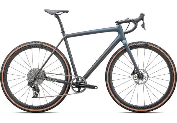 Specialized Crux Pro - SRAM Force XPLR eTAP AXS Satin Carbon / Deep Lake Metallic / Smoke / White Sage Metallic 52