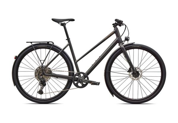 Specialized Sirrus X 3.0 Step-Through EQ SATIN METALLIC OBSIDIAN / BURNT GOLD METALLIC FROST REFLECTIVE S