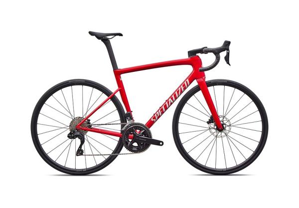 Specialized Tarmac SL8 Comp - Shimano 105 Di2 GLOSS RED TINT OVER SILVER DUST / SILVER DUST 54