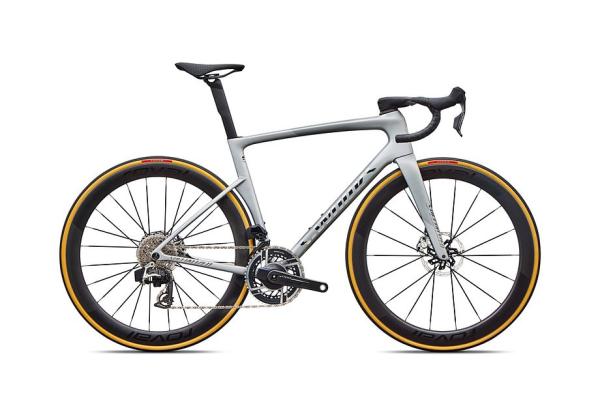 Specialized S-Works Tarmac SL9 - SRAM RED AXS SATIN SILVER DUST / GLOSS CHROME 56