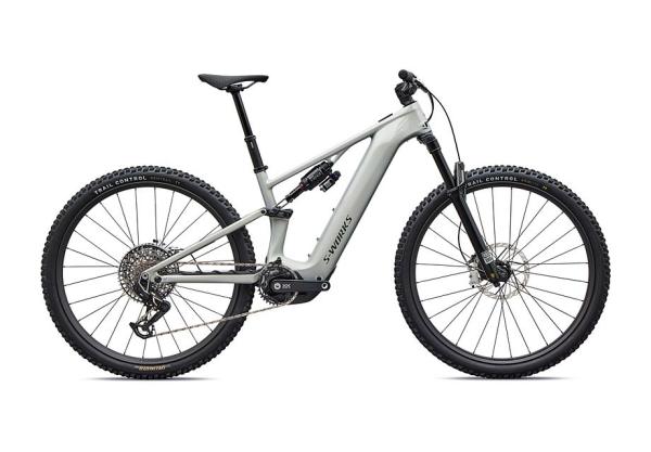 Specialized S-Works Turbo Levo R GLOSS DOLOMITE / VIAVI SILVER GREEN PEARL / OAK GREEN METALLIC S2