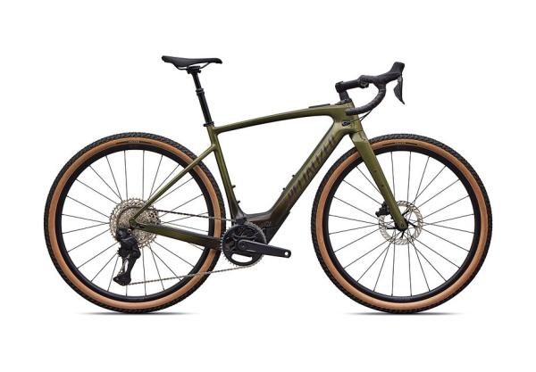Specialized Turbo Creo 2 Comp - Shimano GRX Di2 GLOSS LAUREL GREEN METALLIC/CHARCOAL TINT FADE/NEBULA METALLIC 54