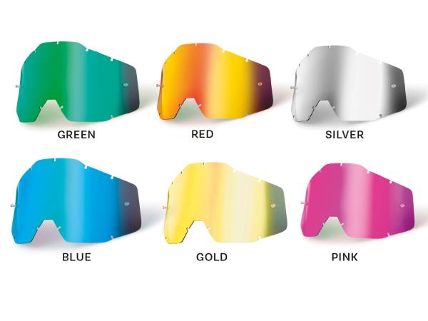 100% Mirror Replacement anti fog lens  unis silver